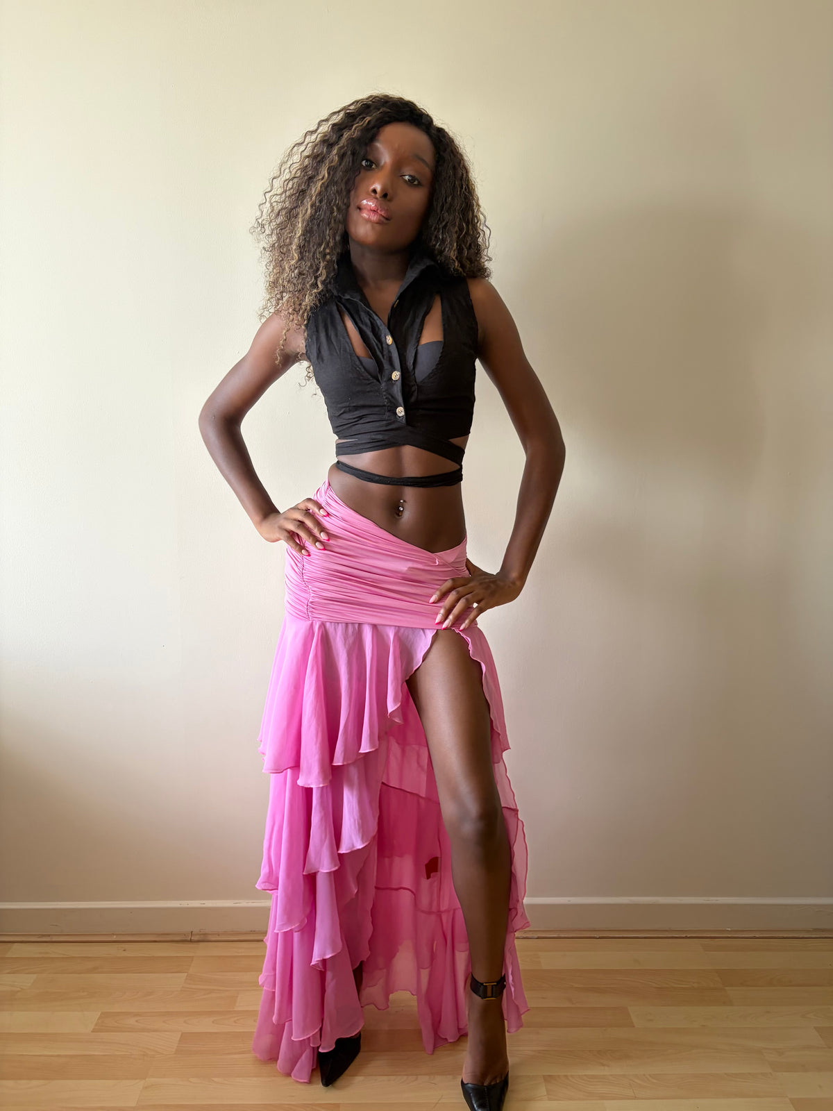 Coucoo Sani Skirt in Rhubard