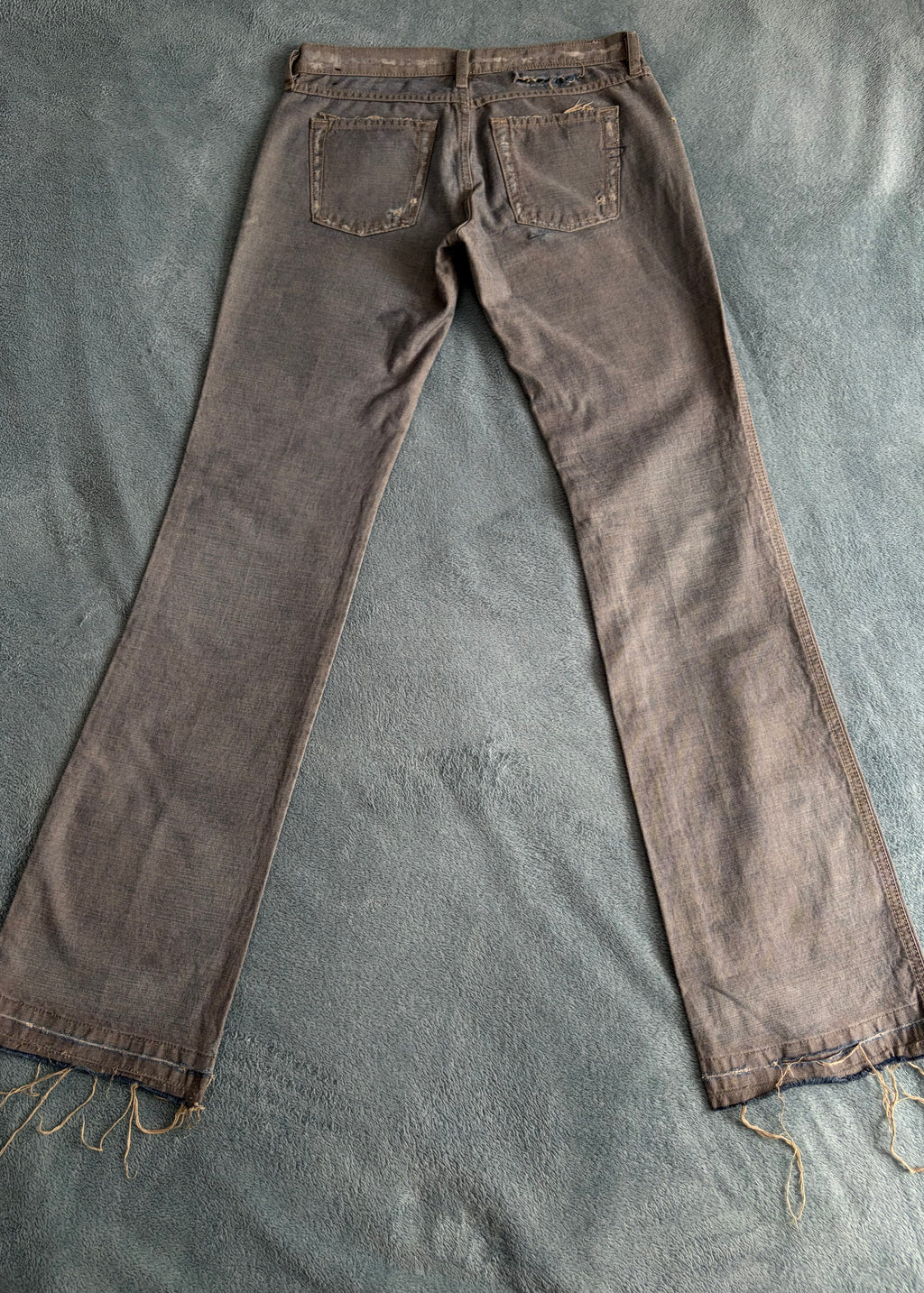 Diesel Frayed Low Rise Jeans